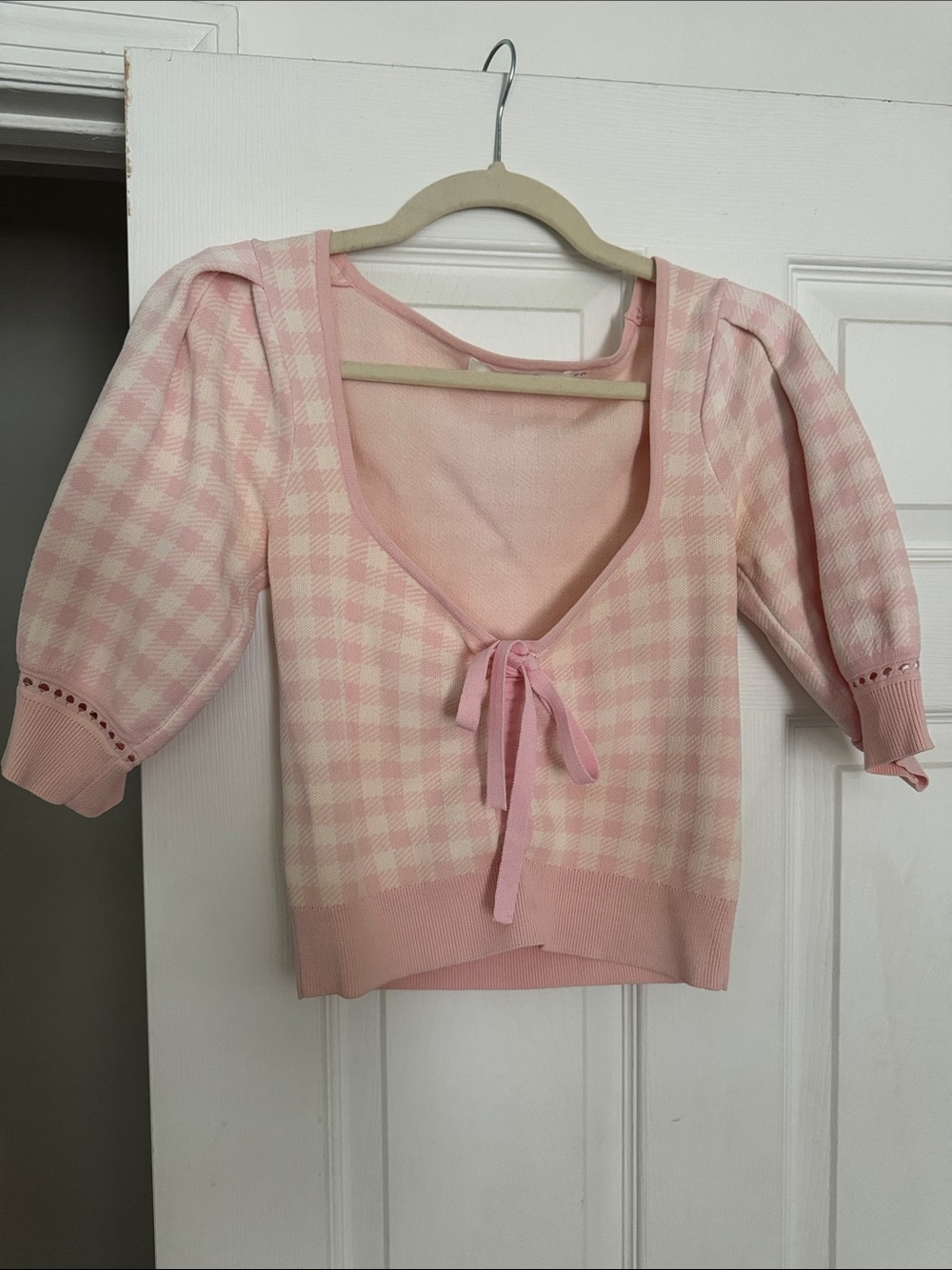 Astr Soft Pink Knit Top